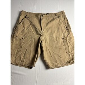 Schmidt Khaki Cargo Carpenter Shorts Men's 38x10 Utility Workwear‎ Tan Outdoor
